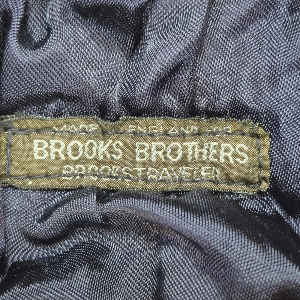 Vtg‎ Brooks Brothers BrooksTraveler Coat Mens 38 Removable Liner Made in England
